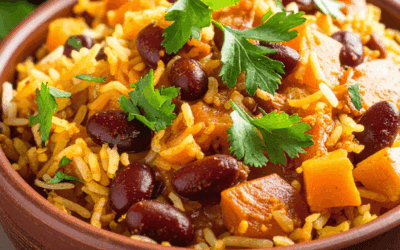 Butternut rôtie et riz crémeux