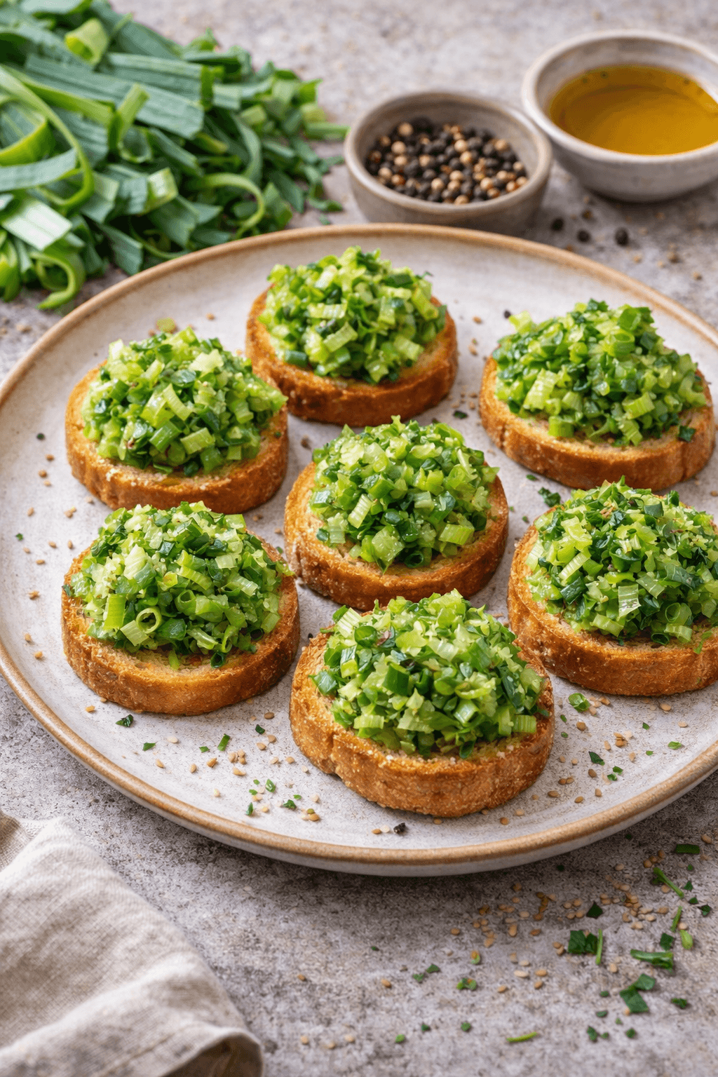 tartinade vert de poireaux crus anti gaspi